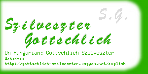 szilveszter gottschlich business card
